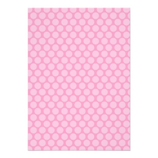 Elephant Pink Dots Girl Baby Shower Custom Invitations