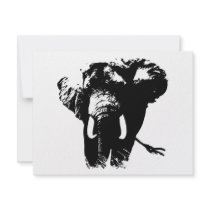 Elephant Pop Art Custom Announcements