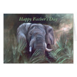 Elephant Portrait, Happy Father's Day Greeting Card