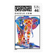 Elephant Postage Stamp