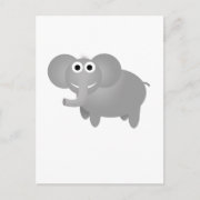 elephant postcard