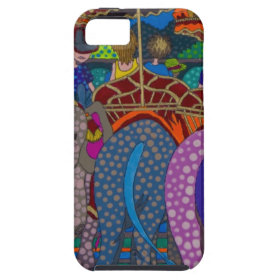 'Elephant Ride' original art products by Gwolly iPhone 5 Cover