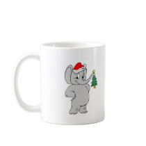 Elephant (Santa Hat) mugs