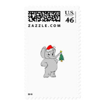Elephant (Santa Hat) Postage