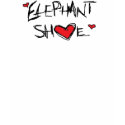 elephant shoe t-shirts