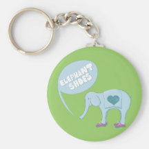 Elephant Shoes Keychains