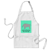 Elephant shopping apron