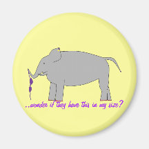 Elephant shopping magnet