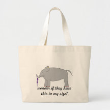 Elephant shopping tote bag