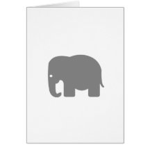 Elephant Silhouette Cards