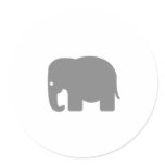 Elephant Silhouette stickers