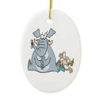 elephant sitting on my chest christmas tree ornaments