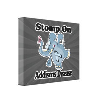 Elephant Stomp On Addisons Disease Canvas Prints