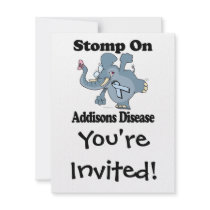 Elephant Stomp On Addisons Disease Invites