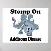Elephant Stomp On Addisons Disease Poster