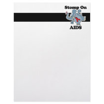 Elephant Stomp On AIDS Personalized Letterhead
