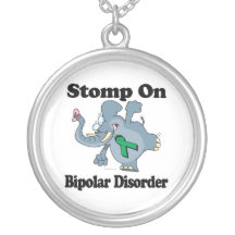 Elephant Stomp On Bipolar Disorder Pendant