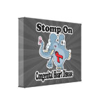 Elephant Stomp On Congenital Heart Disease Stretched Canvas Prints
