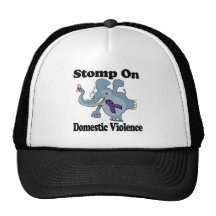 Elephant Stomp On Domestic Violence Trucker Hat