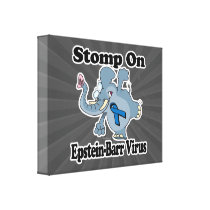 Elephant Stomp On Epstein-Barr Virus Gallery Wrapped Canvas
