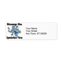 Elephant Stomp On Epstein-Barr Virus Custom Return Address Label