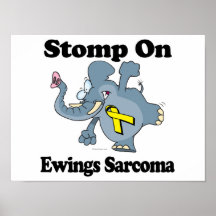 Elephant Stomp On Ewings Sarcoma Print