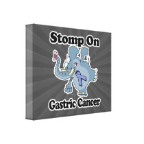 Elephant Stomp On Gastric Cancer Stretched Canvas Prints