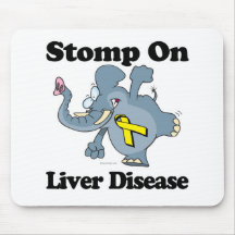 Elephant Stomp On Liver Disease Mousepads