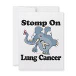 Elephant Stomp On Lung Cancer Invitations