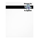 Elephant Stomp On Lupus (purple) Letterhead Design