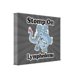 Elephant Stomp On Lymphedema Stretched Canvas Print