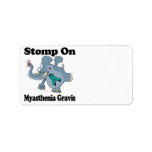 Elephant Stomp On Myasthenia Gravis Custom Address Labels