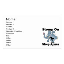 Elephant Stomp On Sleep Apnea Business Card Templates