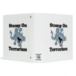Elephant Stomp On Terrorism 3 Ring Binder