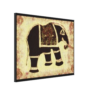 Elephant Stretched Canvas Print