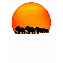 elephant sunrise t-shirt