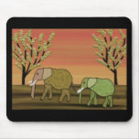 Elephant Sunset Mousepads