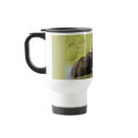 Elephant swimming (african elephant) travel mug by Rowood Elephant swimming (african elephant) travel mug
