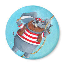 Elephant - The Best Pirate Animal Refrigerator Magnets