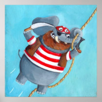 Elephant - The Best Pirate Animal Poster