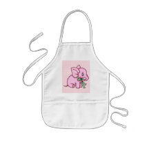 Elephant Toy Pink Apron