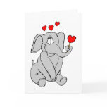Elephant Valentine Card