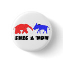 Elephant vs. Donkey Button by sheeza_wow Elephant vs. Donkey Button