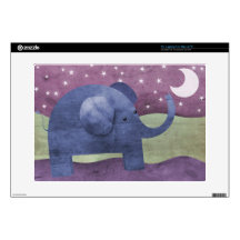 Elephant wishes upon a star laptop skin