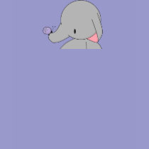 elephant with butterfly t-shirt