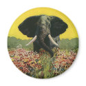 Elephant with Cobra magnets by Tchotchke Elephant with Cobra magnets