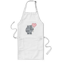 Elephant with Heart Balloon aprons