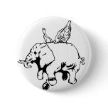 elephant with wings and chain buttons