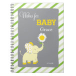 Elephant  |  Words of Advice Baby Shower Notepad notebooks