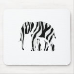 Elephant Zebra: Wild Mash-Up mousepads